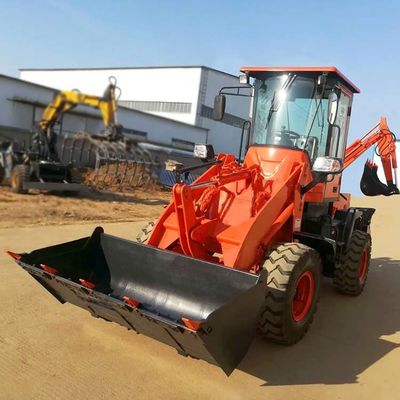 4x4 Radantrieb 400kg-2,5 Tonnen Mini-Lader Backhoe-Lader zum Verkauf mit Schneeschuppe