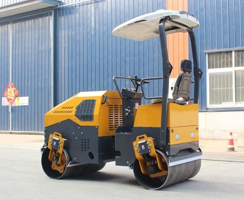 Herstellungsbetrieb Doppeltrommel Dieselmotor Straßenwalze mit Hydraulikventil HYDAC