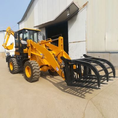 3-Tonnen-Radlader mit Befestigungseinrichtung 5800*1850*2750 mm Abmessung Mini-Backhoe-Lader 4x4