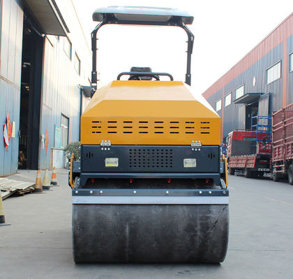 Vollhydraulische Asphalt-Stahlwalze Tandem-Trommel-Vibrations-Straßenwalze von HQ-YL1200