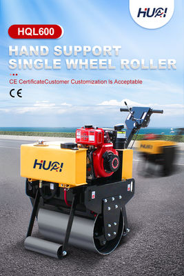 330kg Eintrommler Diesel Benzin Vibrator Straßenverdichter Asphalt Miniwalzen