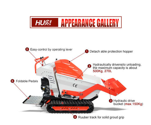 Selbstladen All-Terrain Mini-Truck mit Spuren-Dumper mit und Max. 180 bar Druck