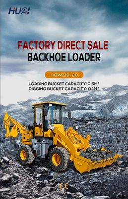 Mini-Backhoe-Lader WZ10-15 4WD mit niedrigem Einzelhandel und 3 cbm Bucket Capacity