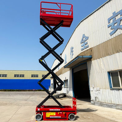 Mindesthöhe 1700 mm mobile selbstfahrende Schere Liftplattform zur Glasreinigung
