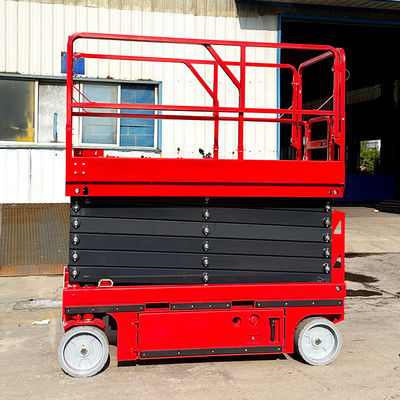 Mindesthöhe 1700 mm mobile selbstfahrende Schere Liftplattform zur Glasreinigung