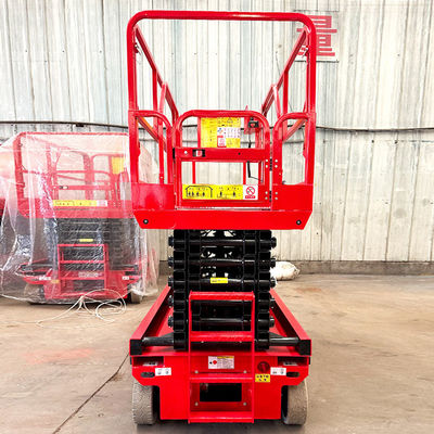 Mindesthöhe 1700 mm mobile selbstfahrende Schere Liftplattform zur Glasreinigung