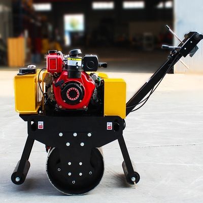 11KW Walking Behind Mini 500Kg Einzeltrommel Hand Asphalt Kleine Tandem Rollen Verdichter