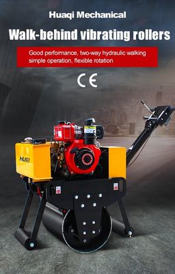 11KW Walking Behind Mini 500Kg Einzeltrommel Hand Asphalt Kleine Tandem Rollen Verdichter