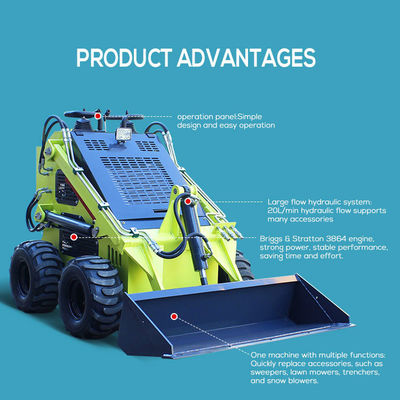 200kg 300kg 380kg Crawler Wheel Mini Loader Diesel Mini Skid Steer Loader zum Verkauf