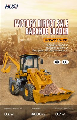 Profi-Entwurf Backhoe-Lader mit 37 KW Leistung und 4800 kg Gewicht