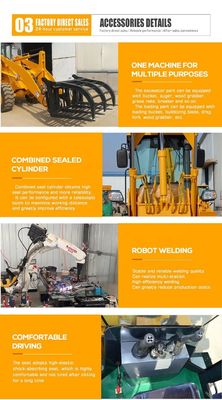 BOXINHUASHENG Hydraulische Pumpenlader Backhoe Anschluss Frontendlader mit Backhoe