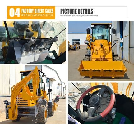 BOXINHUASHENG Hydraulische Pumpenlader Backhoe Anschluss Frontendlader mit Backhoe