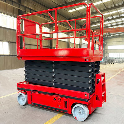 Batteriebetriebene 4-14m Elektrische bewegliche Schere Baulift mit hydraulischem System