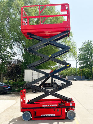 Batteriebetriebene 4-14m Elektrische bewegliche Schere Baulift mit hydraulischem System