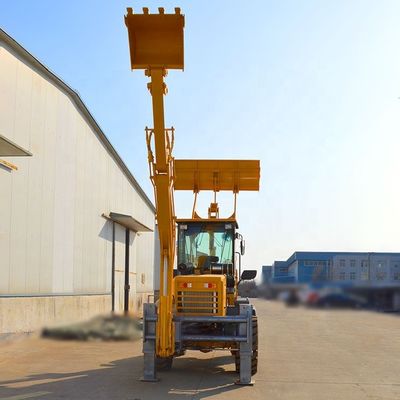 Kompakter 4x4 chinesischer Mini-Backhoe-Lader mit BOXINHUASHENG Hydraulikpumpe