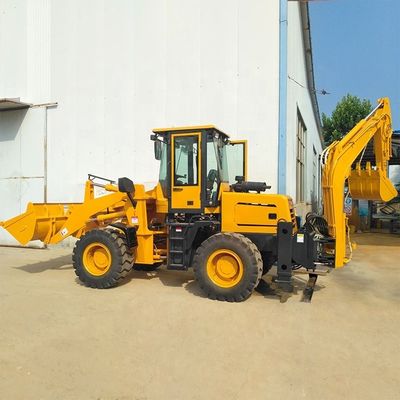 Herstellungsbetrieb Mini-Backhoe-Lader mit 3 cbm Eimer-Kapazität und Front-Lader