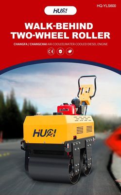 Kleiner Straßenroller-Vibrator-Kompaktor mit 0,5 mm Nennbreite und 0-4 km/h Geschwindigkeit