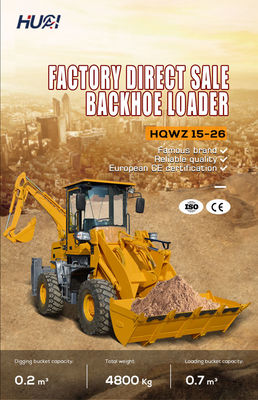4 Radantrieb 2 Tonnen Backhoe-Lader mit und Min. Drehradius 000 mm