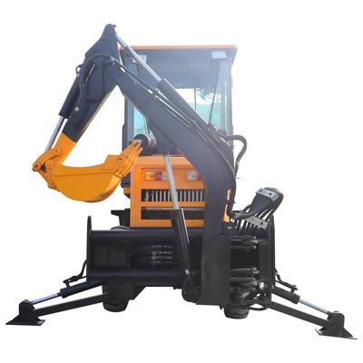4x4 Anschluss Frontend-Lader mit Backhoe Mini-Backhoe-Lader