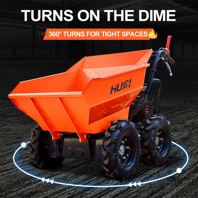 Vielseitiges Mini-Dumper-Spurträger mit hydraulischem Kippen und 93 bleifreiem Benzin