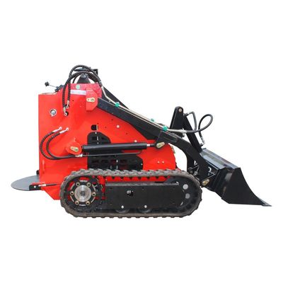Walk Behind Crawler Mini Skid Steer Loader mit Gummi-Spuren und 380 kg Eimer Kapazität