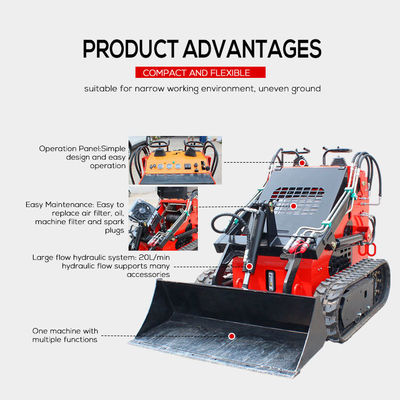 Luftgekühlter Kühlgerät MOOG Hydraulischer Zylinder Crawler Skid Steer Loader für schwieriges Gelände