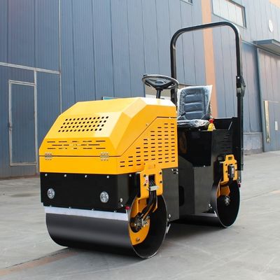 1000 kg Vibrator Mini Road Compactor Doppeltrommel Fahrt auf der Straße Roller für den Bau