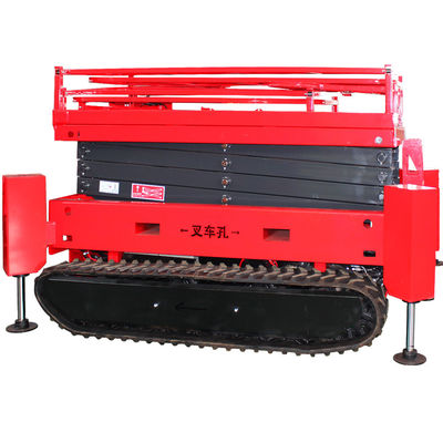 Outdoor-Rough Terrain Crawler Scissor Lift mit 320 kg Kapazität und erweiterter Plattform