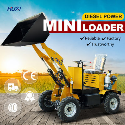 1-3 Tonnen Landwirtschaftskompakter Telehandler Teleskoplader mit 1 CBM Eimerkapazität