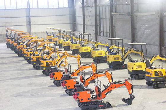 1100 mm Fahrgestellbreite HUAQI Minibagger 1 Tonne 2 Tonnen 3 Tonnen zum Graben bis 2000 mm