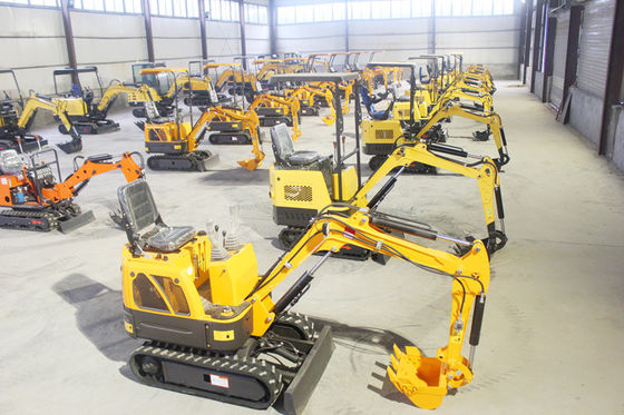 1100 mm Fahrgestellbreite HUAQI Minibagger 1 Tonne 2 Tonnen 3 Tonnen zum Graben bis 2000 mm