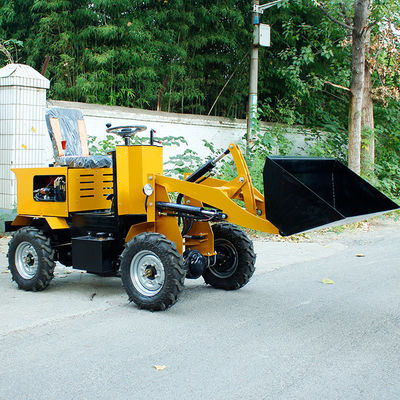 3000*1000*1500 mm Abmessung CE genehmigte Mini-Radlader mit einer Kapazität von 1 Tonne
