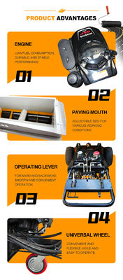 Profi-Pitch Paver Rad Mini Asphalt Paver mit Max.