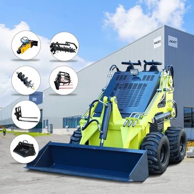 Elektrische Start-Skid-Steer-Lader mit 1 Tonnen Kapazität und Schwerlast-Crawler-Design