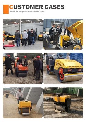 0.3 Tonnen Diesel-Benzin-Mini-Straßenwalze mit Huade-Hydraulikpumpe und Kubota-Motor