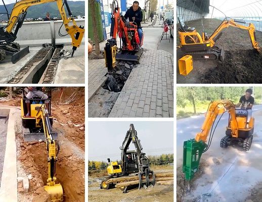 Standardgeschwindigkeit Mini Digger Kompakt Crawler Bagger mit kostenlosem Versand