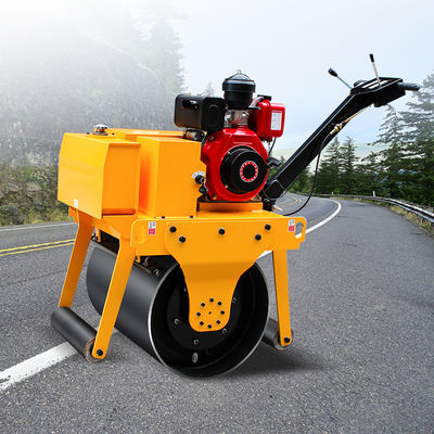 20KN Aufregende Kraft HQ-YL600 Einzeltrommel Mini Walk Behind Vibratory Road Roller Hand Roller Compactor