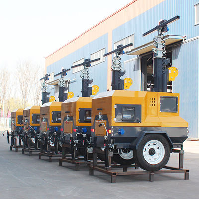 40000 Arbeitsstunden Standard IP-Bewertung Mobiler Diesel-Leuchtturm mit Dieselgenerator