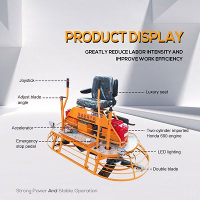 2019*1040*1250mm Fahrtyp Troweling-Maschine HQ-100W 410KG Betonhubschrauber Beton Power Trowel