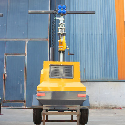 4000 Lebensdauer 65 Lampen Lichtwirksamkeit Portable 7m Solarlicht Turm