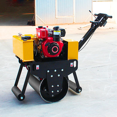 Geh hinter einer Eintrommelrolle HQ-YL600C Vibratorische Straßenrolle 0,3 Tonnen mit 5,5 KW Leistung