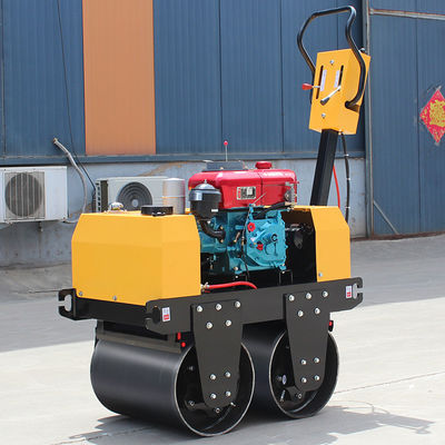 0.5 Tonnen Walking Behind Double Drum Vibratory Roller Road Roller mit einzigartigem Verkaufspunkt