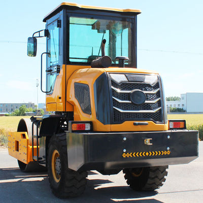 HQ-YL4000 4-Tonnen-Asphalt-Straßen-Rollenkompaktormaschine mit 80KN-Hydraulikvibration