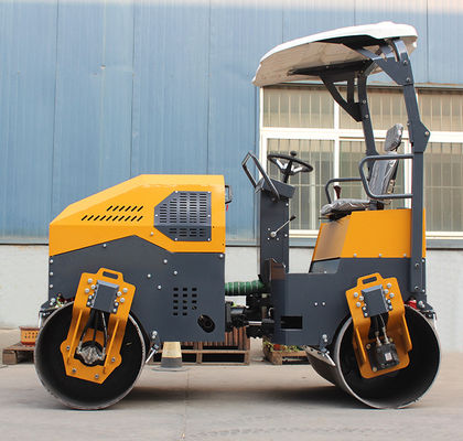 Vollhydraulische Asphalt-Stahlwalze Tandem-Trommel-Vibrations-Straßenwalze von HQ-YL1200