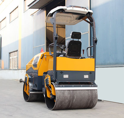 Vollhydraulische Asphalt-Stahlwalze Tandem-Trommel-Vibrations-Straßenwalze von HQ-YL1200