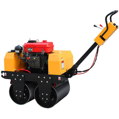 500 kg Mini Asphalt Vibratory Road Roller Compactor Maschine für das Gehen hinter Doppeltrommeln