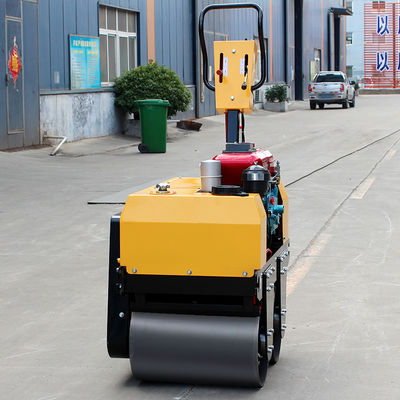 500 kg Mini Asphalt Vibratory Road Roller Compactor Maschine für das Gehen hinter Doppeltrommeln