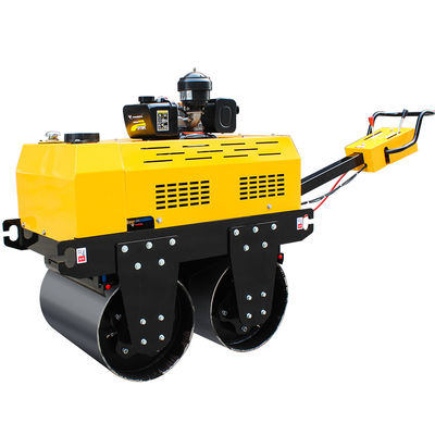 500 kg Mini Asphalt Vibratory Road Roller Compactor Maschine für das Gehen hinter Doppeltrommeln