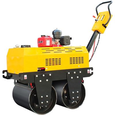 Geh hinter den Doppelttrommel-Vibrationsverdichter mit HUAQI Hydraulikpumpe und HONDA Motor