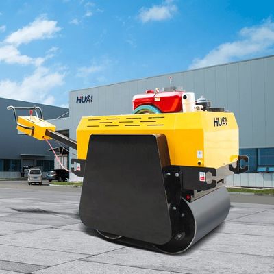Geh hinter den Doppelttrommel-Vibrationsverdichter mit HUAQI Hydraulikpumpe und HONDA Motor